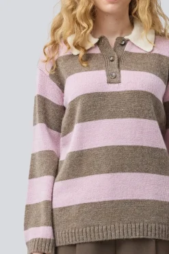 Pelhammd Stripe Polo 58613*Modström Clearance