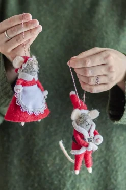 Peo Ornament, Rød, Uld 82061882*Bloomingville Clearance