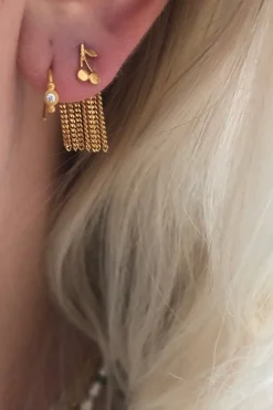 Petit Bon-Bon White Zircon Earring*Stine A Clearance