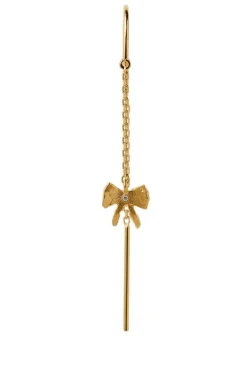 Stine A Petit Bow Double Chain Earring< Øreringe