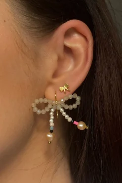 Petit Bow Earring With Stone*Stine A Best
