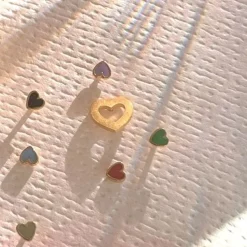 Petit Open Love Heart Earring Goldenen*Stine A Sale