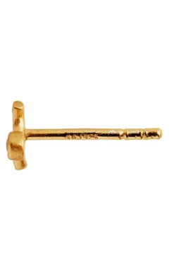 Stine A Petit Wave Earring Goldenen With Stone< Øreringe