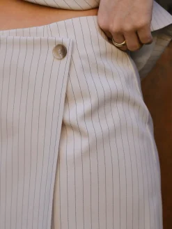 Neo Noir Petrani Pinstriped Skirt 165192< Sæt 🛍️|Nederdele