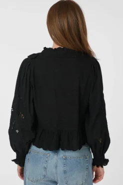 Neo Noir Petrine Embroidery Blouse 161136< Bluser & Skjorter|Ammevenligt Tøj