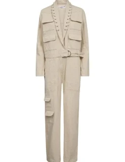 Haute L'Amitié Pielle Structure Boiler Suit HL10483< Jumpsuits