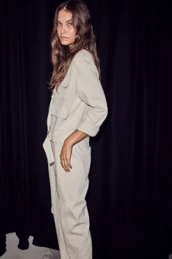 Haute L'Amitié Pielle Structure Boiler Suit HL10483< Jumpsuits