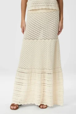 Pillina Crochet Knit Skirt 165220*Neo Noir