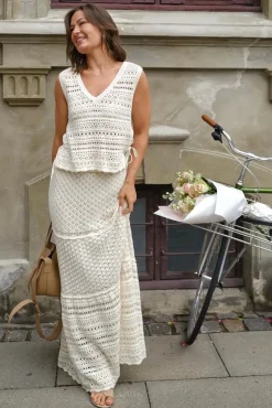 Pillina Crochet Knit Skirt 165220*Neo Noir