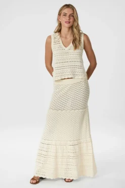 Pillina Crochet Knit Skirt 165220*Neo Noir