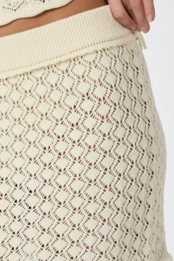 Pillina Crochet Knit Skirt 165220*Neo Noir