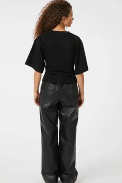 Neo Noir Pinur Faux Leather Pants 164609< Bukser, Jeans & Leggings