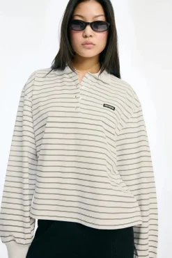 Pique Longsleeve Polo 115641858*Rotate Outlet