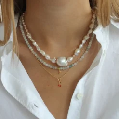 Plain Pendant Chain Short Goldenen*Stine A Discount