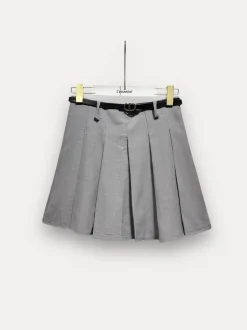 A-bee Pleated Trapeze Skirt< Nederdele