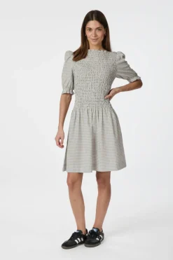 Neo Noir Polkis Small Check Dress 164797< Kjoler