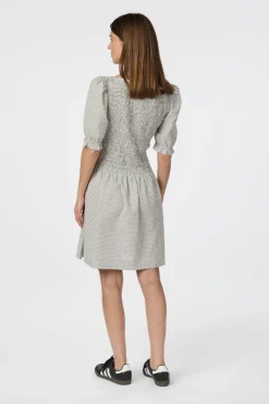 Neo Noir Polkis Small Check Dress 164797< Kjoler