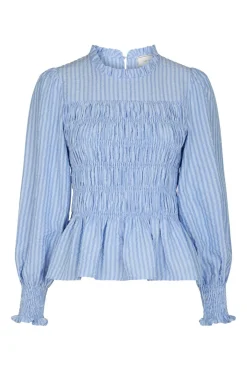 Possa Twist Stripe Blouse 166412*Neo Noir New