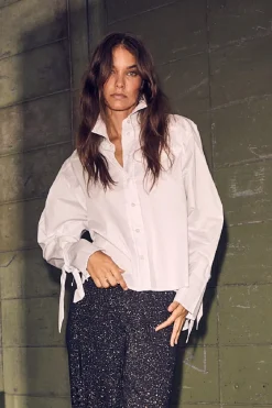 Pure Cuff Tie Shirt HL10386*Haute L'Amitié Best