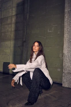 Pure Cuff Tie Shirt HL10386*Haute L'Amitié Best