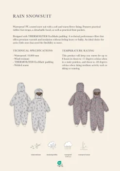 Konges Sløjd Rain Snowsuit Ks103528<Børn Flyverdragter|Regntøj