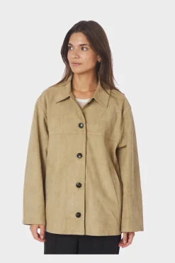 Ravina Faux Suede Jacket 167352*Neo Noir Outlet