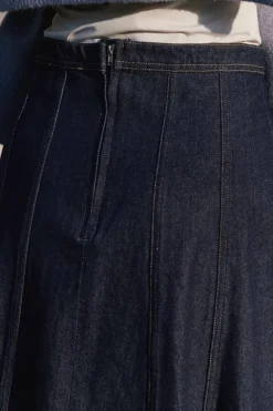 Neo Noir Raya Denim Skirt 164339< Nederdele