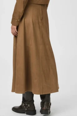 Raya Faux Suede Skirt 166255*Neo Noir Clearance