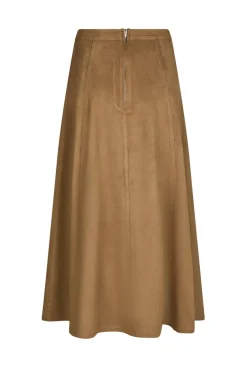 Raya Faux Suede Skirt 166255*Neo Noir Clearance