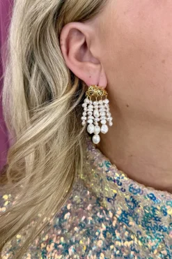 Mellow Moon Ørestik Med 5 Rækker< Øreringe