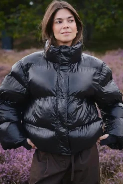 Rhea Shiny Puffer Jacket 165094*Neo Noir Sale