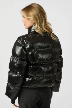 Rhea Shiny Puffer Jacket 165094*Neo Noir Sale