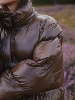 Rhea Shiny Puffer Jacket 165094*Neo Noir New