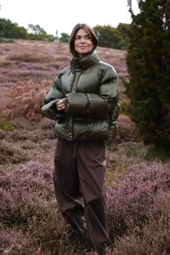 Neo Noir Rhea Shiny Puffer Jacket 165094< Overtøj & Jakker