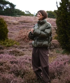 Neo Noir Rhea Shiny Puffer Jacket 165094< Overtøj & Jakker