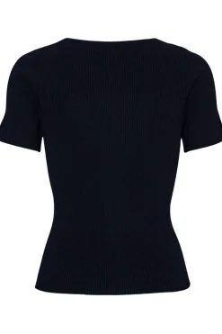 Rib Knit Short Sleeve Top*A-View Sale