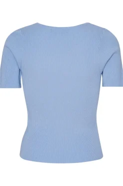 Rib Knit Short Sleeve Top*A-View Sale