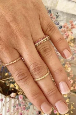 Ringe med sten*Mellow Moon Hot