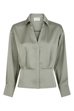 Neo Noir Risisa Heavy Sateen Shirt 164052< Bluser & Skjorter|Ammevenligt Tøj