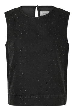 Neo Noir Rissa Bedazzled Denim Top 164461< T-Shirts & Toppe