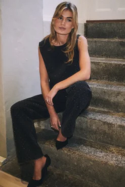 Neo Noir Rissa Bedazzled Denim Top 164461< T-Shirts & Toppe