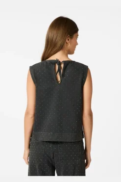 Neo Noir Rissa Bedazzled Denim Top 164461< T-Shirts & Toppe