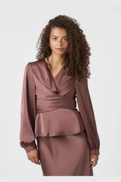 Neo Noir Rista Heavy Sateen Blouse 164803< Sæt 🛍️|Bluser & Skjorter