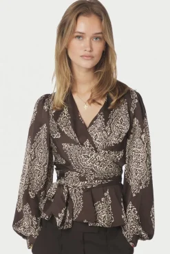 Neo Noir Rista Paisley Drop Blouse 166208< Bluser & Skjorter