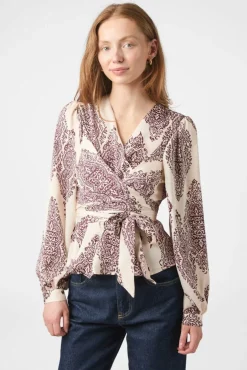 Neo Noir Rista Paisley Drop Blouse 166208< Bluser & Skjorter