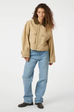 Neo Noir Rivera Canvas Boxy Jacket 164402< Overtøj & Jakker