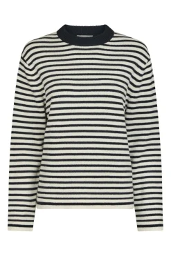 Neo Noir Rivi Stripe Knit Sweater 164957< Strik|Bluser & Skjorter