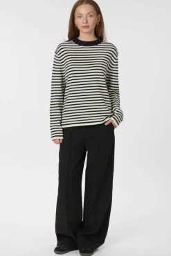 Neo Noir Rivi Stripe Knit Sweater 164957< Strik|Bluser & Skjorter