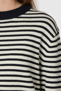 Neo Noir Rivi Stripe Knit Sweater 164957< Strik|Bluser & Skjorter