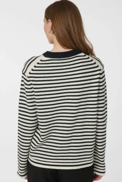 Neo Noir Rivi Stripe Knit Sweater 164957< Strik|Bluser & Skjorter